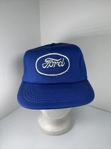 VTG Ford Hat Rare Patch Full Foam Snapback Trucker Cap Cars Automotive Vintage - Picture 1 of 9
