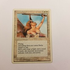 Serra Angel Magic The Gathering 4th Edition MTG Vintage Card 06