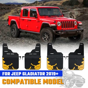 4PCS Upgraded Truck Mud Flaps for Jeep gladiator 2019-2025 Adjustable Rear&Front - Picture 1 of 22