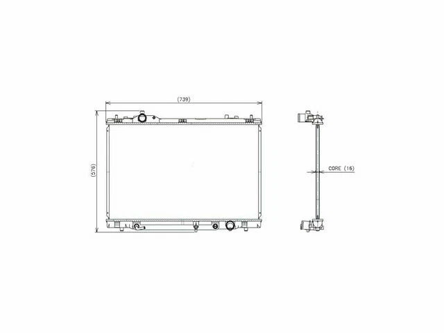 Denso 82XJ43P Radiator Fits 2007-2010 Lexus LS460 RWD Radiator Foto 1 de 1