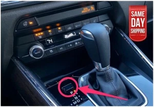 16-23 MAZDA CX-9 SHIFTER LOCK RELEASE BUTTON COVER OEM BLACK NEW - Picture 1 of 4