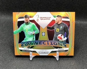 2022 Prizm FIFA World Cup Qatar /25 “CONNECTIONS” Alisson & Ederson BRAZIL SSP! - Picture 1 of 18