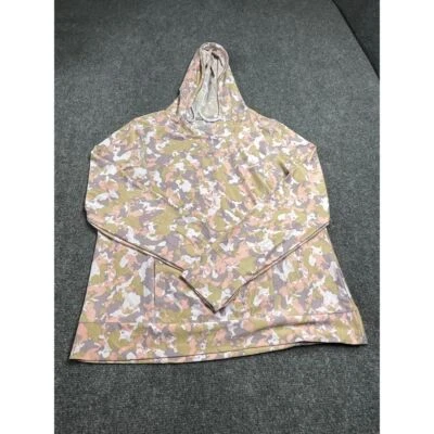 Gerry Performance Womens Hoodie Pullover Polyester Pink Camo Pattern Size Large - Image 1 of 4