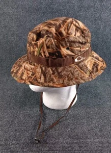 Vintage Drake Waterfowl Mossy Oak Camo Boonie Bucket Hat - Medium Hunting - Picture 1 of 8