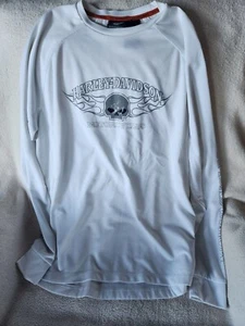 Camisa Harley-Davidson blanca absorbente de humedad para hombre talla XL - Imagen 1 de 3