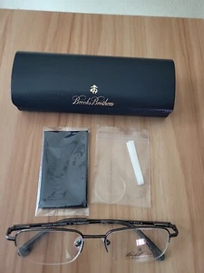 Brooks Brothers Titanium Frames Eye glasses,with Hsrd Case And Other Items,NOS - Picture 1 of 12