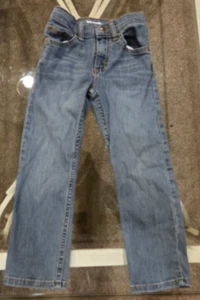 Wrangler Boys Classic Straight Fit Jeans – Size 6 Slim Adjustable Waist - Picture 1 of 2