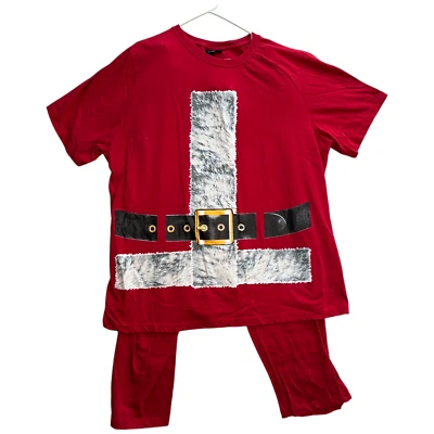 Pijama rojo de Papá Noel talla 3XL superior e inferior Foto 1 de 4