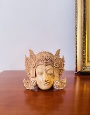 Masque Balinais Sculpté À La Main 