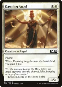 Dawning Angel (011) Set Base 2020 M20 MTG Magic - Foto 1 di 1