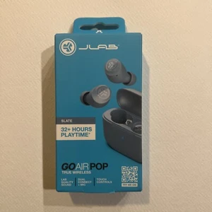 JLab Go Air POP True Wireless Bluetooth Earbuds, iOS, Android, Kopfhörer SLATE - Bild 1 von 2