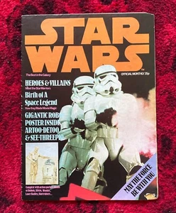 Star Wars Official Monthly Poster Magazine #1 Original Vintage 1977 UK Edition - Bild 1 von 18