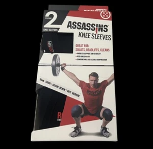 RockTape ASSASSINS Knee Sleeves RockTape Black (Size Medium) - Picture 1 of 2