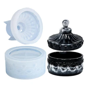 3D Silicone Mold Resin Jewelry Mould Making Candy Jar Storage Box Mould Gift - Picture 1 of 12