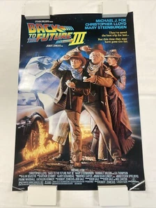 1990 BACK TO THE FUTURE III ROLLED UNUSED ORIG D/S 27x40 ONE SHEET MOVIE POSTER - Picture 1 of 10