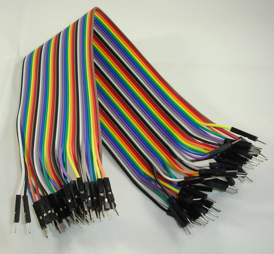 40 Dupont Prototype Cable Male/Male Macho/Macho 300mm Arduino - Imagen 1 de 1