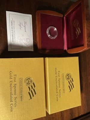 2009-W Unc $10 Gold Margaret Taylor First Spouse BOX OGP and COA (X-39) NO Coins - Image 1 of 4