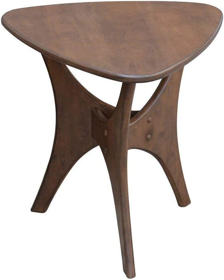Blaze Accent Tables - Wood Side Table - Pecan, Mid-Century Modern Style End Tabl - Image 1 of 4