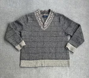 POLO RALPH LAUREN Wolle Pullover 2XL Seide Sweater Strickpullover 15900 Grau - Bild 1 von 8