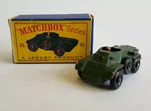 ' D'Scatola, Matchbox Serie No. 61, Esercito Scout Auto Superbo Mint Condizione - Foto 1 di 10