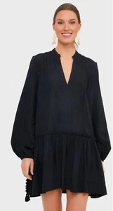 Pomander Place Tuckernuck Womens Ophelia Cover Up Dress Size XS Black Beaded - Picture 1 of 7
