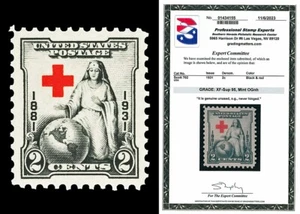 Scott 702 1931 2c Red Cross Issue Mint Graded XF-Sup 95 NH with PSE CERTIFICATE - Picture 1 of 1