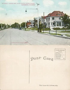 POSTAL ANTIGUA SACRAMENTO CA M CALLE - Imagen 1 de 1