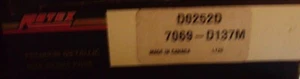 Juego de pastillas de freno de disco delanteras, semimetálicas - Rotex D0252D - Imagen 1 de 1