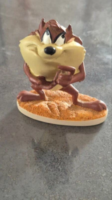 FIGURINE TAZ PENSIF DIABLE DE TASMANIE HAUT 8 CM WARNER BROS RESINE LOONEY TUNES - Photo 1/4