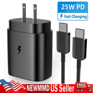 25w Type USB-C Super Fast Wall Charger For Samsung Galaxy A71 5G A51 A41 A31 A21 - Picture 1 of 13