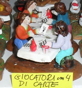 Pesebre Grupo 4 CM Terracota, Pastor Banco Jugadores Cartas Diseño A - Picture 1 of 1