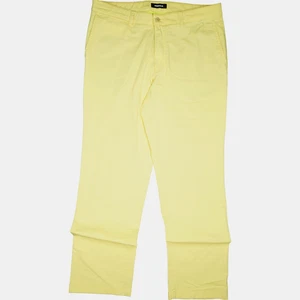 WALBUSCH 52 L32 Jeans Hose gelb Herren Stretch Straight Comfort Chino Stoff W36 - Bild 1 von 5