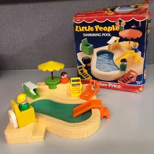 vintage 1986 Little People Swimming pool (BBEE381) - Picture 1 of 11