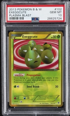 2013 POKEMON B&W PLASMA BLAST #102 EXEGGCUTE PSA 10 - Image 1 of 2