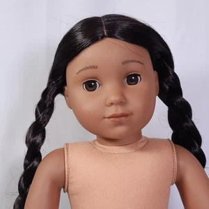 Muñeca American Girl Kaya 18" pelo largo liso negro, piel mediana, india nativa - Imagen 1 de 20