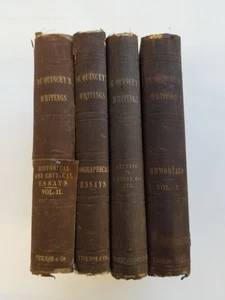De Quincey's Writings 1853 HC Four Volumes - Picture 1 of 24