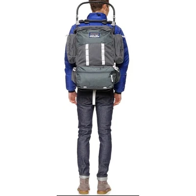 JanSport Scout 63 Mochila de Senderismo Camping Mochila de Día Marco Externo Gris Negro Foto 1 de 4