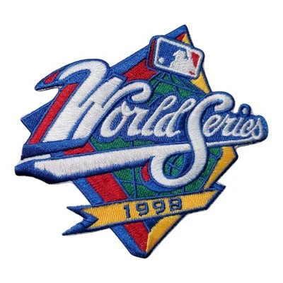 1998 WORLD SERIES ~ NEW YORK YANKEES / SAN DIEGO PADRES PATCH 4.5"x4" - Image 1 of 4