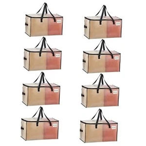 8 Pack Moving Bags, Comforter and Blanket Storage Bags for Closet - Picture 1 of 7