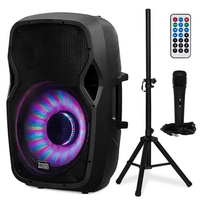 Sistema de altavoces LED Bluetooth Acoustic Audio by Goldwood 15 pulgadas 1000 W (para piezas) Foto 1 de 4