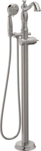 Delta Cassidy Tub Filler Trim Less Handle Stainless-Certified Refurbished - Picture 1 of 2