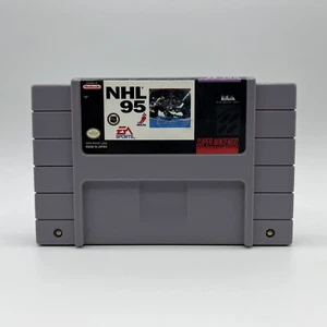 SNES Super Nintendo NHL 95 Authentic Tested & Working Official EA Sports - Picture 1 of 4