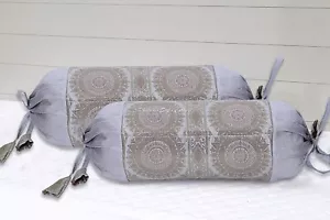 Bolster Cover Ethnic Traditional Art Yoga Under Knee Pillow Cover Case 18 x 8 in - Picture 1 of 7