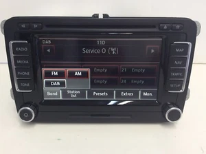 GENUINE RNS510 SATNAV - DAB - SSD - LATEST MAP AND FIRMWARE 1T0035686E VAT INV. - Picture 1 of 3