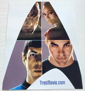 Trek Movie 8" x 10" Collage Photo of Cast Kirk, Spock, Nero, Uhura - Picture 1 of 3