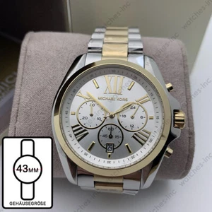 Michael Kors MK5627 Bradshaw Chronograph Dial Analogue Silber Gold-Ton Damenuhr - Bild 1 von 8