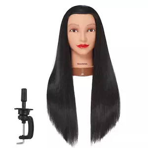 Mannequin Head Hairdresser Styling Manikin Hair Cosmetology Training Doll 26-28" - Picture 1 of 11