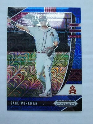 Gage Workman 2020 Panini Prizm Draft Picks Blue Mojo Baseball Card PDP102  - Image 1 of 4
