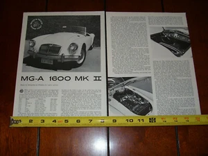 1961 MGA 1600 ORIGINAL ARTICLE - Picture 1 of 4