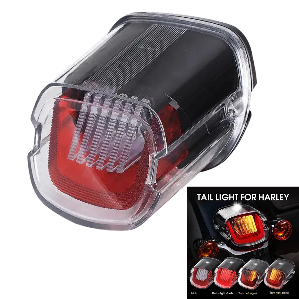 Luz trasera LED freno para Harley Dyna Sportster DRL 26W LED lámpara de señal de parada trasera Foto 1 de 4